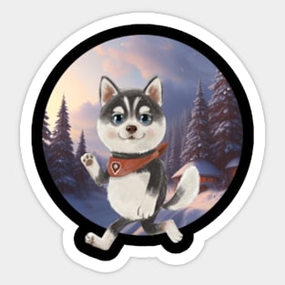 Husky Sticker